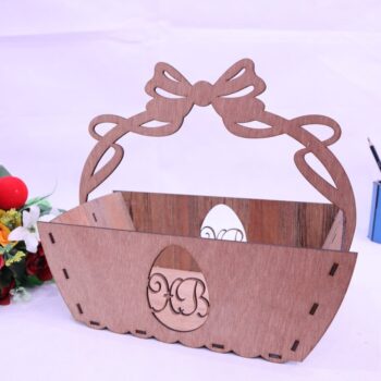 Intra απο ξύλο plywood 3mm-4mm πάχος - Καλάθι λουλουδιών 3mm Δίασταση 30x30 cm Intraeaxys-r1z2j621 - Image 9