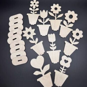 Intra απο ξύλο plywood 3mm-4mm πάχος - Διακόσμηση γλάστρας Δίασταση 30x30 cm Intraeaxys-zo9y2zw7 - Image 3