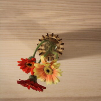 Intra απο ξύλο plywood 3mm-4mm πάχος - Διακοσμητικό Ξύλινο Βάζο Δίασταση 30x30 cm Intraeaxys-qommv65o - Image 4