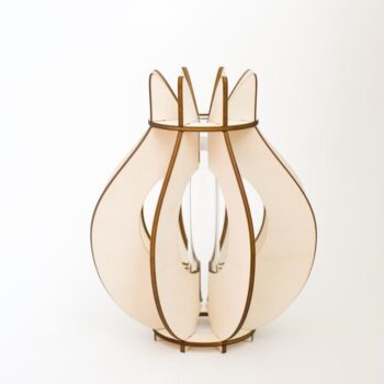 Intra απο ξύλο plywood 3mm-4mm πάχος - Βάζο Tulip Flatpack Δίασταση 20x20 cm Intraeaxys-67wl8mm1 - Image 3