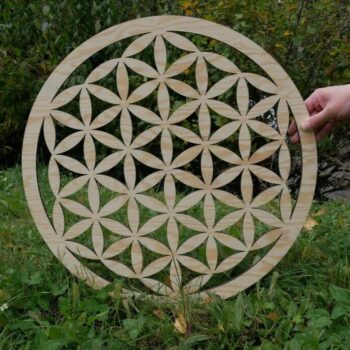 Intra απο ξύλο plywood 3mm-4mm πάχος - Λουλούδι της Ζωής Δίασταση 30x30 cm Intraeaxys-r7vmvml7 - Image 1