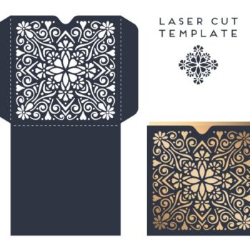 Intra απο ξύλο plywood 3mm-4mm πάχος - Πρότυπο σχεδίασης προσκλητηρίου γάμου Δίασταση 30x30 cm Intraeaxys-51rr4ed1 - Image 1