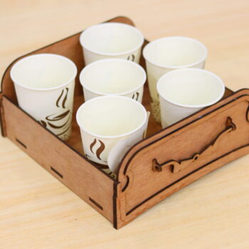 Intra απο ξύλο plywood 3mm-4mm πάχος - Ξύλινος δίσκος σερβιρίσματος Δίασταση 30x30 cm Intraeaxys-joed2jn1 - Image 8