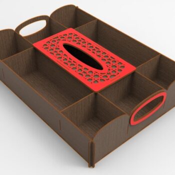 Intra απο ξύλο plywood 3mm-4mm πάχος - Δίσκος σερβιρίσματος με Tissue Box 2,4mm Δίασταση 30x30 cm Intraeaxys-d1lvg6zo - Image 3