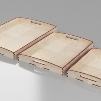 Intra απο ξύλο plywood 3mm-4mm πάχος - Δίσκοι πρωινού με χερούλια Δίασταση 30x30 cm Intraeaxys-e1gk29do - Image 1