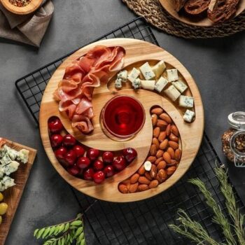 Intra απο ξύλο plywood 3mm-4mm πάχος - Ξύλινη στρογγυλή πλάκα τομής Menazhnitsa για Ξηρούς καρπούς Φρούτα Δίασταση 30x30 cm Intraeaxys-eo4qxgg7 - Image 1