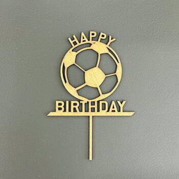 Intra απο ξύλο plywood 3mm-4mm πάχος - Ποδοσφαιρικό Cake Topper Δίασταση 30x30 cm Intraeaxys-lopq0r37 - Image 1