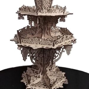 Intra απο ξύλο plywood 3mm-4mm πάχος - Αρχείο PDF ρετρό τριών επιπέδων για φρούτα και γλυκά Δίασταση 30x30 cm Intraeaxys-eo0qgdg1