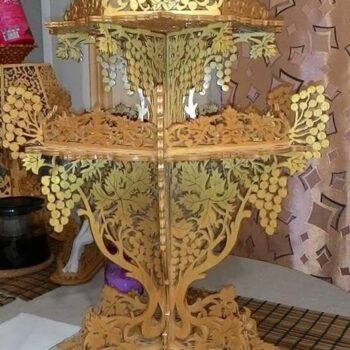 Intra απο ξύλο plywood 3mm-4mm πάχος - Αρχείο PDF ρετρό τριών επιπέδων για φρούτα και γλυκά Δίασταση 30x30 cm Intraeaxys-eo0qgdg1 - Image 3