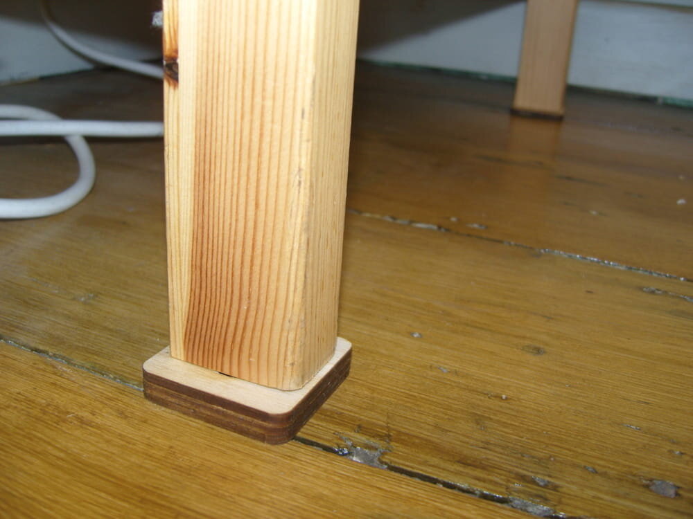 Intra απο ξύλο plywood 3mm-4mm πάχος - Επιπλωτικά Πόδια Επιπλα Τραπεζάκι σαλονιού Πόδια Βάση Καναπέ Πόδια Raiser Δίασταση 30x30 cm Intraeaxys-p7ymvx57