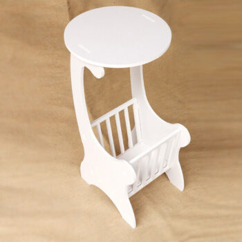 Intra απο ξύλο plywood 3mm-4mm πάχος - Στρογγυλό Ξύλινο Κομοδίνο 10mm Δίασταση 30x30 cm Intraeaxys-91jdvg51 - Image 3