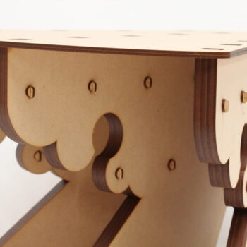 Intra απο ξύλο plywood 3mm-4mm πάχος - Σκαμπό Kumode Δίασταση 30x30 cm Intraeaxys-078y20no - Image 4