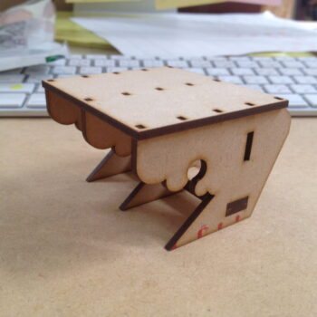 Intra απο ξύλο plywood 3mm-4mm πάχος - Σκαμπό Kumode Δίασταση 30x30 cm Intraeaxys-078y20no - Image 8