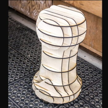 Intra απο ξύλο plywood 3mm-4mm πάχος - Αρχείο PDF Toadstool Mushroom Stool Δίασταση 30x30 cm Intraeaxys-p7ym0n57 - Image 1