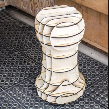 Intra απο ξύλο plywood 3mm-4mm πάχος - Αρχείο PDF Toadstool Mushroom Stool Δίασταση 30x30 cm Intraeaxys-p7ym0n57 - Image 3