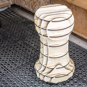 Intra απο ξύλο plywood 3mm-4mm πάχος - Αρχείο PDF Toadstool Mushroom Stool Δίασταση 30x30 cm Intraeaxys-p7ym0n57 - Image 4