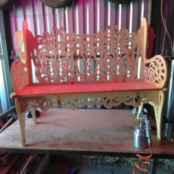 Intra απο ξύλο plywood 3mm-4mm πάχος - Μικρός Ξύλος Διακοσμητικός Πάγκος 21mm Δίασταση 30x30 cm Intraeaxys-91jdyy51 - Image 3