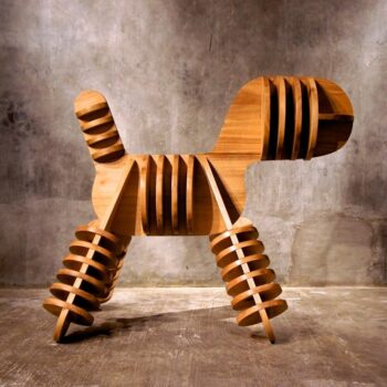 Intra απο ξύλο plywood 3mm-4mm πάχος - Δημιουργικό μικρό σκαμπό Παιδικό σκαμπό Σκαμπώ κουταβιού Δίασταση 30x30 cm Intraeaxys-p7ymez67 - Image 3