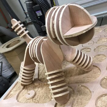 Intra απο ξύλο plywood 3mm-4mm πάχος - Δημιουργικό μικρό σκαμπό Παιδικό σκαμπό Σκαμπώ κουταβιού Δίασταση 30x30 cm Intraeaxys-p7ymez67 - Image 4