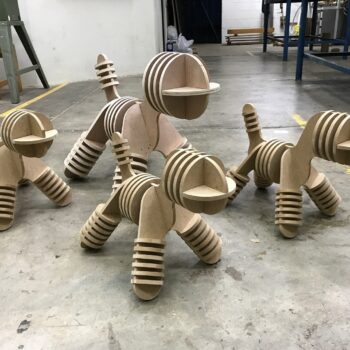 Intra απο ξύλο plywood 3mm-4mm πάχος - Δημιουργικό μικρό σκαμπό Παιδικό σκαμπό Σκαμπώ κουταβιού Δίασταση 30x30 cm Intraeaxys-p7ymez67 - Image 5