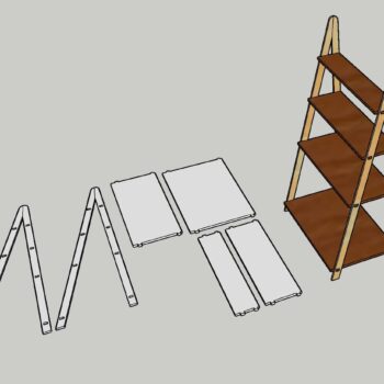 Intra απο ξύλο plywood 3mm-4mm πάχος - Ράφι σκάλας Δίασταση 40x50 cm Intraeaxys-zo9ygew7 - Image 3