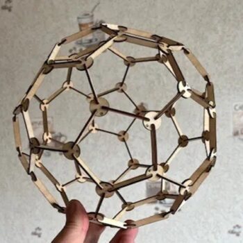 Intra απο ξύλο plywood 3mm-4mm πάχος - Μπάλα Δίασταση 30x30 cm Intraeaxys-51r8r3m7 - Image 1