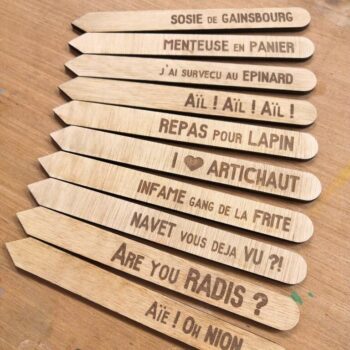 Intra απο ξύλο plywood 3mm-4mm πάχος - Μαρκαδόροι κήπου Ετικέτες φυτών Ξύλινοι πασσάλοι κήπου Δίασταση 30x30 cm Intraeaxys-yon0kjp7 - Image 1