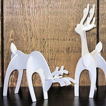 Intra απο ξύλο plywood 3mm-4mm πάχος - Διακόσμηση τραπεζιού ελαφιού Δίασταση 30x30 cm Intraeaxys-ro6yw3n7 - Image 1