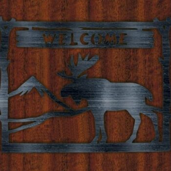 Intra απο ξύλο plywood 3mm-4mm πάχος - Σημάδι καλωσορίσματος Moose Δίασταση 30x30 cm Intraeaxys-eo0qg3w1 - Image 1