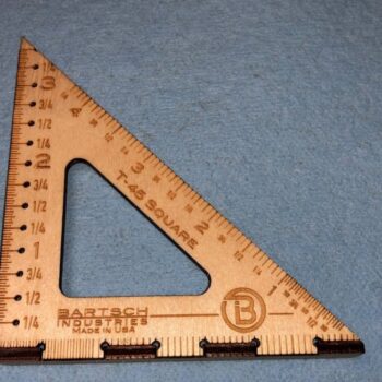 Intra απο ξύλο plywood 3mm-4mm πάχος - Τετράγωνος χάρακας Δίασταση 30x30 cm Intraeaxys-ro6ddyq7 - Image 1