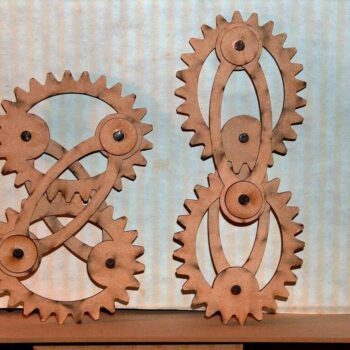 Intra απο ξύλο plywood 3mm-4mm πάχος - Crosslink Ellipse Gears Δίασταση 30x30 cm Intraeaxys-yon0jjx7 - Image 1