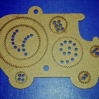 Intra απο ξύλο plywood 3mm-4mm πάχος - Σπειροειδές κιτ σχεδίασης Ξύλινος σπιρογράφος Δίασταση 30x30 cm Intraeaxys-67wlm8l1 - Image 1