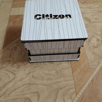 Intra απο ξύλο plywood 3mm-4mm πάχος - Ξύλινο κουτί ρολογιού Δίασταση 30x30 cm Intraeaxys-075ym00o - Image 1