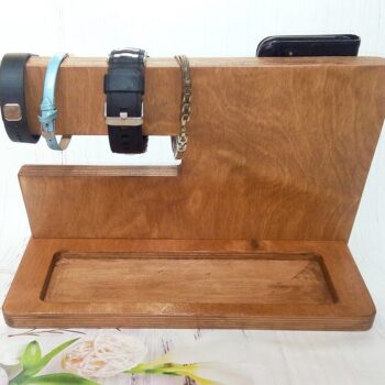 Intra απο ξύλο plywood 3mm-4mm πάχος - Βάση κλειδιού βάσης τηλεφώνου, ανδρική οργάνωση ρολογιού Δίασταση 30x30 cm Intraeaxys-ro6yx8n7 - Image 3