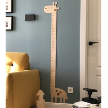 Intra απο ξύλο plywood 3mm-4mm πάχος - Διάγραμμα ύψους καμηλοπάρδαλης για παιδιά Δίασταση 30x30 cm Intraeaxys-qomm0mro - Image 1