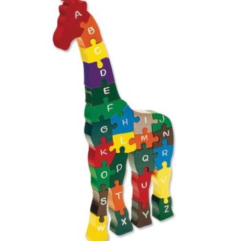 Intra απο ξύλο plywood 3mm-4mm πάχος - Alphabet Giraffe Puzzle For Kids Ακρυλικό 3mm Δίασταση 20x20 cm Intraeaxys-qommjd8o - Image 1