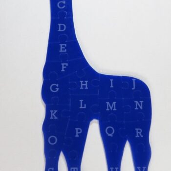 Intra απο ξύλο plywood 3mm-4mm πάχος - Alphabet Giraffe Puzzle For Kids Ακρυλικό 3mm Δίασταση 20x20 cm Intraeaxys-qommjd8o - Image 3