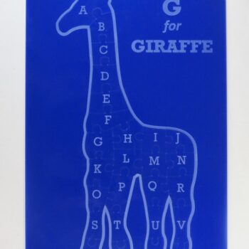 Intra απο ξύλο plywood 3mm-4mm πάχος - Alphabet Giraffe Puzzle For Kids Ακρυλικό 3mm Δίασταση 20x20 cm Intraeaxys-qommjd8o - Image 4
