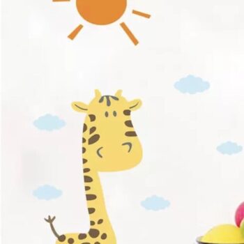 Intra απο ξύλο plywood 3mm-4mm πάχος - Διακόσμηση παιδικού σταθμού Giraffe And Sun 800mm 6mm Δίασταση 30x30 cm Intraeaxys-e1gkeymo - Image 3