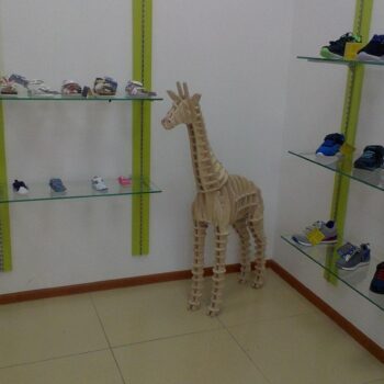 Intra απο ξύλο plywood 3mm-4mm πάχος - Giraffe 3D Plywood Puzzle 10mm Δίασταση 30x30 cm Intraeaxys-lopqdwz7 - Image 1