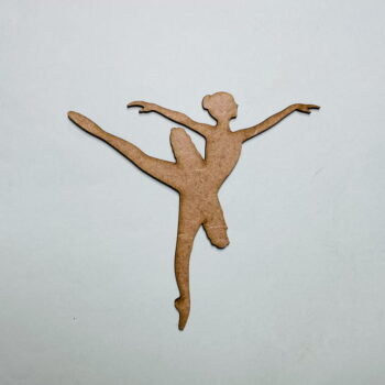 Intra απο ξύλο plywood 3mm-4mm πάχος - Μπαλαρίνα Ξύλινη κοπή ημιτελής χειροτεχνία Δίασταση 30x30 cm Intraeaxys-lopqry37 - Image 1