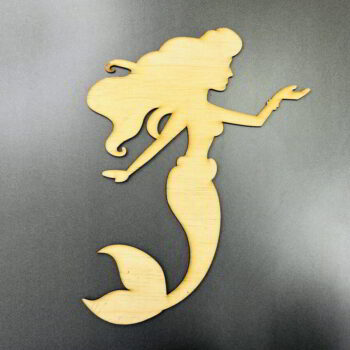 Intra απο ξύλο plywood 3mm-4mm πάχος - Γοργόνα διακόσμηση τοίχου Δίασταση 30x30 cm Intraeaxys-91jd6651 - Image 4