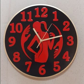 Intra απο ξύλο plywood 3mm-4mm πάχος - Αρχείο PDF Ρολόι τοίχου θεραπευτής μασάζ Δίασταση 30x30 cm Intraeaxys-078y9pqo - Image 1