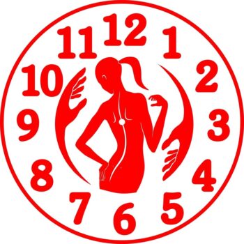 Intra απο ξύλο plywood 3mm-4mm πάχος - Αρχείο PDF Ρολόι τοίχου θεραπευτής μασάζ Δίασταση 30x30 cm Intraeaxys-078y9pqo - Image 3