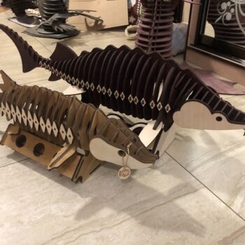 Intra απο ξύλο plywood 3mm-4mm πάχος - Μίνι μπαρ Sturgeon Fish Δίασταση 30x30 cm Intraeaxys-yon0wpk7 - Image 3