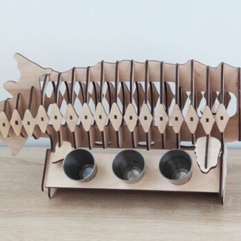 Intra απο ξύλο plywood 3mm-4mm πάχος - Μίνι μπαρ Sturgeon Fish Δίασταση 30x30 cm Intraeaxys-yon0wpk7 - Image 4