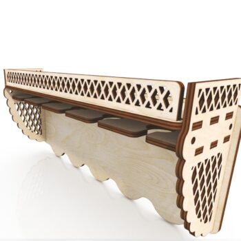 Intra απο ξύλο plywood 3mm-4mm πάχος - Επιτοίχια σχάρα κρασιού 4mm Δίασταση 30x30 cm Intraeaxys-yon042g7 - Image 1