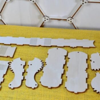 Intra απο ξύλο plywood 3mm-4mm πάχος - Κουτί γυαλιών με γρανάζια Δίασταση 30x30 cm Intraeaxys-91jkp9lo - Image 3