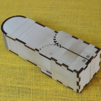 Intra απο ξύλο plywood 3mm-4mm πάχος - Κουτί γυαλιών με γρανάζια Δίασταση 30x30 cm Intraeaxys-91jkp9lo - Image 5