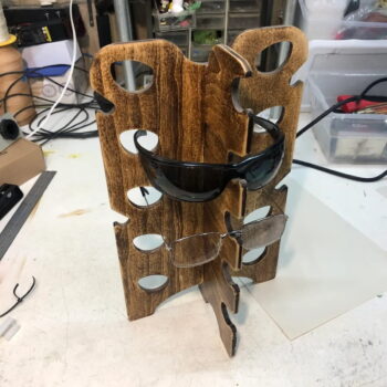 Intra απο ξύλο plywood 3mm-4mm πάχος - Βάση προβολής γυαλιών ματιών Δίασταση 30x30 cm Intraeaxys-joed2081 - Image 1